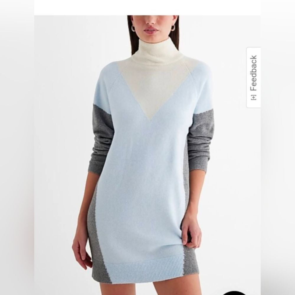 Express color block sweater dress Size M